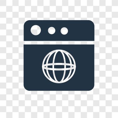 Tarayıcı simgesini modaya uygun bir tasarım tarzı. Tarayıcı simgesini şeffaf arka plan üzerinde izole. tarayıcı vektör simgesi basit ve modern düz simgesi web sitesi, mobil, logo, app, UI. tarayıcı simge vektör çizim, Eps10.