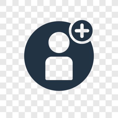 modaya uygun bir tasarım tarzı Kullanıcı simgesi. Kullanıcı simgesi üzerinde şeffaf arka plan izole. Kullanıcı vektör simgesi basit ve modern düz simgesi web sitesi, mobil, logo, app, UI. Kullanıcı simge vektör çizim, Eps10.