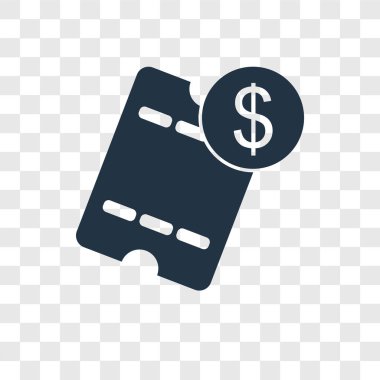 modaya uygun bir tasarım tarzı fatura simgesi. Fatura simgesi üzerinde şeffaf arka plan izole. Fatura vektör simgesi basit ve modern düz simgesi web sitesi, mobil, logo, app, UI. Fatura simge vektör çizim, Eps10.