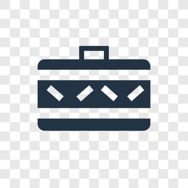 modaya uygun bir tasarım tarzı bavul simgesi. saydam arka plan üzerinde izole bavul simgesi. Bavul vektör simgesi basit ve modern düz simgesi web sitesi, mobil, logo, app, UI. Bavul simge vektör çizim, Eps10.