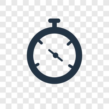 modaya uygun bir tasarım tarzı stopclock simgesi. saydam arka plan üzerinde izole stopclock simgesi. stopclock vektör simgesi basit ve modern düz simgesi web sitesi, mobil, logo, app, UI. stopclock simge vektör çizim, Eps10.