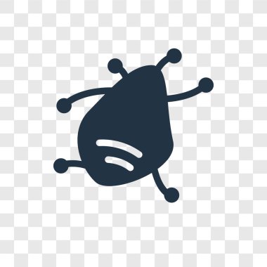 modaya uygun bir tasarım tarzı virüs simgesi. virüs simgesi üzerinde şeffaf arka plan izole. virüs vektör simgesi basit ve modern düz simgesi web sitesi, mobil, logo, app, UI. virüs simge vektör çizim, Eps10.