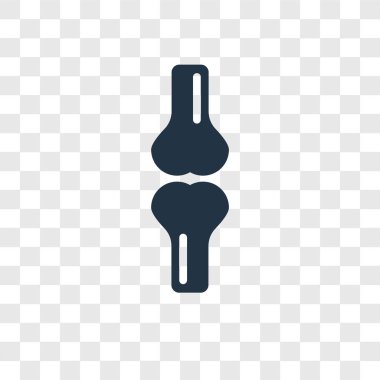 uyluk kemiği simgesi modaya uygun bir tasarım tarzı. uyluk kemiği simgesi üzerinde şeffaf arka plan izole. uyluk kemiği vektör simgesi basit ve modern düz simgesi web sitesi, mobil, logo, app, UI. uyluk kemiği simge vektör çizim, Eps10.