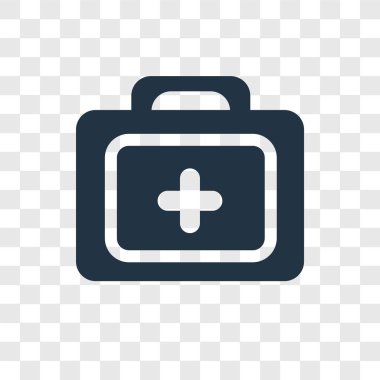 ilk yardım kiti simgesi modaya uygun bir tasarım tarzı. ilk yardım kiti simgesi üzerinde şeffaf arka plan izole. ilk yardım kiti vektör simgesi basit ve modern düz UI uygulaması, web sitesi, mobil, logo, sembol. ilk yardım kiti simge vektör çizim, Eps10.