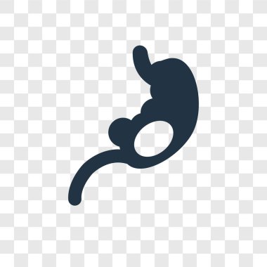 modaya uygun bir tasarım tarzı mide simgesi. mide simgesi üzerinde şeffaf arka plan izole. mide vektör simgesi basit ve modern düz simgesi web sitesi, mobil, logo, app, UI. mide simge vektör çizim, Eps10.