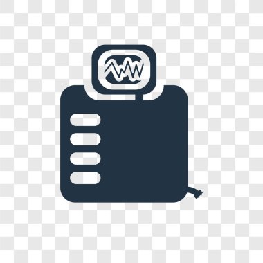 modaya uygun bir tasarım tarzı kardiyogram simgesi. saydam arka plan üzerinde izole kardiyogram simgesi. kardiyogram vektör simgesi basit ve modern düz simgesi web sitesi, mobil, logo, app, UI. kardiyogram simge vektör çizim, Eps10.