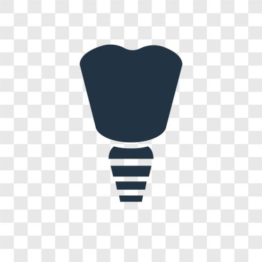 modaya uygun bir tasarım stili simgesini implantları. implantlar simgesi üzerinde şeffaf arka plan izole. implantlar simgesi basit vektör ve modern düz UI uygulaması, web sitesi, mobil, logo, sembol. simge vektör çizim, Eps10 implantlar.
