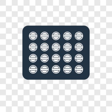 modaya uygun bir tasarım tarzı hapları simgesi. hapları simgesi üzerinde şeffaf arka plan izole. hapları simgesi basit vektör ve modern düz UI uygulaması, web sitesi, mobil, logo, sembol. hapları simge vektör çizim, Eps10.