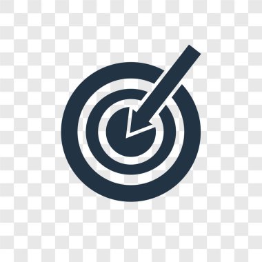 hedef simgesini modaya uygun bir tasarım tarzı. hedef simgesini şeffaf arka plan üzerinde izole. hedef vektör simgesi basit ve modern düz simgesi web sitesi, mobil, logo, app, UI. hedef simge vektör çizim, Eps10.