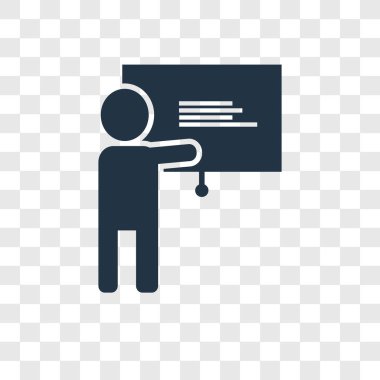 sunu simgesini modaya uygun bir tasarım tarzı. sunu simgesini şeffaf arka plan üzerinde izole. sunu vektör simgesi basit ve modern düz simgesi web sitesi, mobil, logo, app, UI. sunu simge vektör çizim, Eps10.