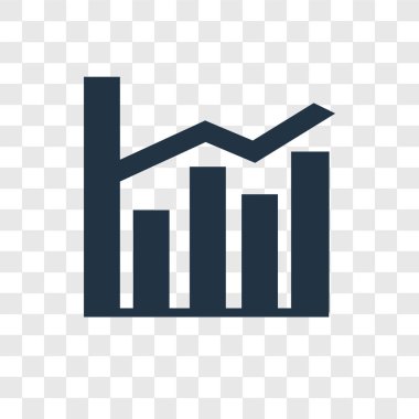 modaya uygun bir tasarım tarzı istatistikleri simgesi. saydam arka plan üzerinde izole istatistikleri simgesi. durum simgesi basit vektör ve modern düz UI uygulaması, web sitesi, mobil, logo, sembol. istatistikleri simge vektör çizim, Eps10.