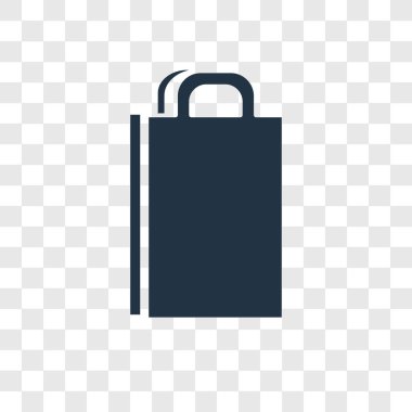 modaya uygun bir tasarım tarzı çanta simgesi. saydam arka plan üzerinde izole çanta simgesi. çanta vektör simgesi basit ve modern düz simgesi web sitesi, mobil, logo, app, UI. çanta simge vektör çizim, Eps10.