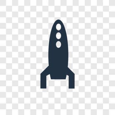 Roket fırlatma simgesi modaya uygun bir tasarım tarzı. Roket fırlatma simgesi üzerinde şeffaf arka plan izole. Roket fırlatma vektör simgesi basit ve modern düz simgesi web sitesi, mobil, logo, app, UI. Roket fırlatma simge vektör çizim, Eps10.