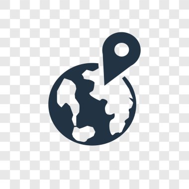 harita simgesi modaya uygun bir tasarım tarzı. harita simgesi üzerinde şeffaf arka plan izole. Harita vektör simgesi basit ve modern düz simgesi web sitesi, mobil, logo, app, UI. harita simge vektör çizim, Eps10.