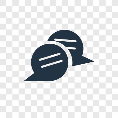 sohbet simgesi modaya uygun bir tasarım tarzı. sohbet simgesi üzerinde şeffaf arka plan izole. sohbet vektör simgesi basit ve modern düz simgesi web sitesi, mobil, logo, app, UI. sohbet simgesi vektör çizim, Eps10.