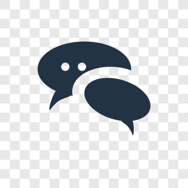sohbet simgesi modaya uygun bir tasarım tarzı. sohbet simgesi üzerinde şeffaf arka plan izole. sohbet vektör simgesi basit ve modern düz simgesi web sitesi, mobil, logo, app, UI. sohbet simgesi vektör çizim, Eps10.