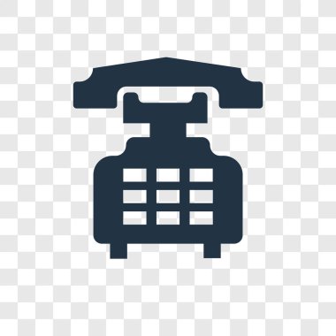 modaya uygun bir tasarım tarzı telefon simgesi. Telefon simgesi üzerinde şeffaf arka plan izole. telefon vektör simgesi basit ve modern düz simgesi web sitesi, mobil, logo, app, UI. telefon görüşmesi simge vektör çizim, Eps10.