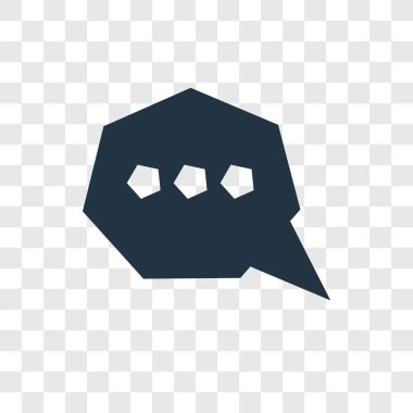 sohbet simgesi modaya uygun bir tasarım tarzı. sohbet simgesi üzerinde şeffaf arka plan izole. sohbet vektör simgesi basit ve modern düz simgesi web sitesi, mobil, logo, app, UI. sohbet simgesi vektör çizim, Eps10.