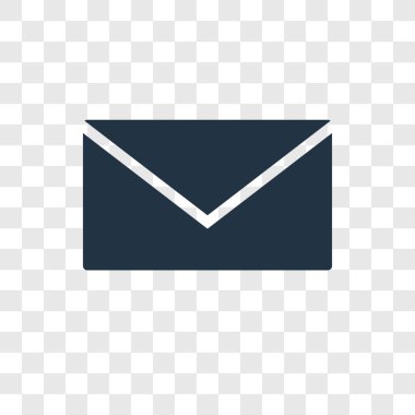 posta simgesini modaya uygun bir tasarım tarzı. posta simgesini şeffaf arka plan üzerinde izole. posta vektör simgesi basit ve modern düz simgesi web sitesi, mobil, logo, app, UI. posta simgesini vektör çizim, Eps10.