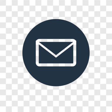 posta simgesini modaya uygun bir tasarım tarzı. posta simgesini şeffaf arka plan üzerinde izole. posta vektör simgesi basit ve modern düz simgesi web sitesi, mobil, logo, app, UI. posta simgesini vektör çizim, Eps10.