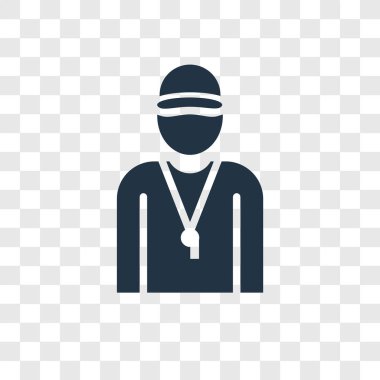 modaya uygun bir tasarım tarzı koç simgesi. Koç simgesi üzerinde şeffaf arka plan izole. Koç vektör simgesi basit ve modern düz simgesi web sitesi, mobil, logo, app, UI. Koç simge vektör çizim, Eps10.