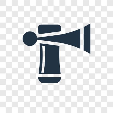 modaya uygun bir tasarım tarzı trompet simgesi. saydam arka plan üzerinde izole trompet simgesi. trompet vektör simgesi basit ve modern düz simgesi web sitesi, mobil, logo, app, UI. Trompet simge vektör çizim, Eps10.