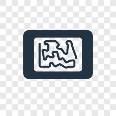 harita simgesi modaya uygun bir tasarım tarzı. harita simgesi üzerinde şeffaf arka plan izole. Harita vektör simgesi basit ve modern düz simgesi web sitesi, mobil, logo, app, UI. harita simge vektör çizim, Eps10.