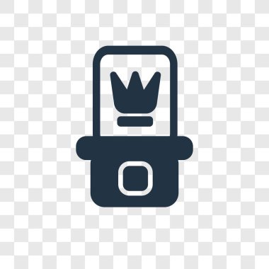 modaya uygun bir tasarım tarzı emanetler kutsal kişilerin resmi. saydam arka plan üzerinde izole emanetler simgesi. emanetler simgesi basit vektör ve modern düz UI uygulaması, web sitesi, mobil, logo, sembol. emanetler simge vektör çizim, Eps10.