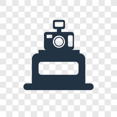 Fotoğraf simge modaya uygun bir tasarım tarzı. fotoğraf simgesini şeffaf arka plan üzerinde izole. fotoğrafik vektör simgesi basit ve modern düz simgesi web sitesi, mobil, logo, app, UI. Fotoğraf simge vektör çizim, Eps10.