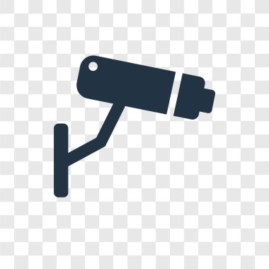 modaya uygun bir tasarım tarzı CCTV simgesi. cctv simgesi üzerinde şeffaf arka plan izole. CCTV vektör simgesi basit ve modern düz simgesi web sitesi, mobil, logo, app, UI. CCTV simge vektör çizim, Eps10.