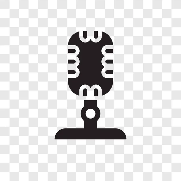 Microphone Icon Trendy Design Style Microphone Icon Isolated Transparent Background — Stock Vector