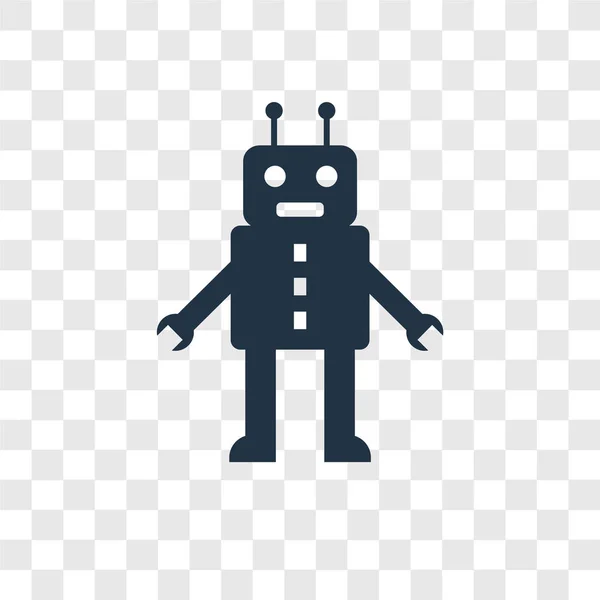 Robot Juguete Icono Estilo Diseño Moda Robot Juguete Icono Aislado — Vector de stock