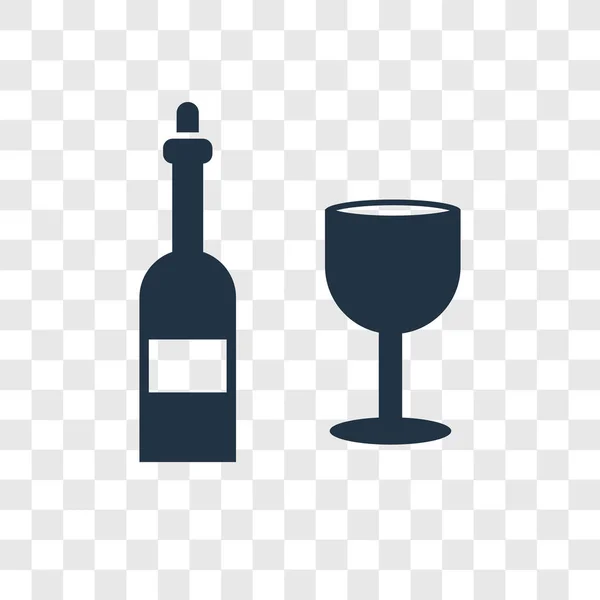 wine icon in trendy design style. wine icon isolated on transparent background. wine vector icon simple and modern flat symbol for web site, mobile, logo, app, UI. wine icon vector illustration, EPS10.