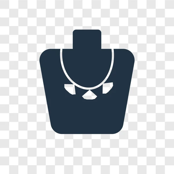 Halsband Ikonen Trendig Designstil Halsband Ikonen Isolerad Transparent Bakgrund Halsband — Stock vektor