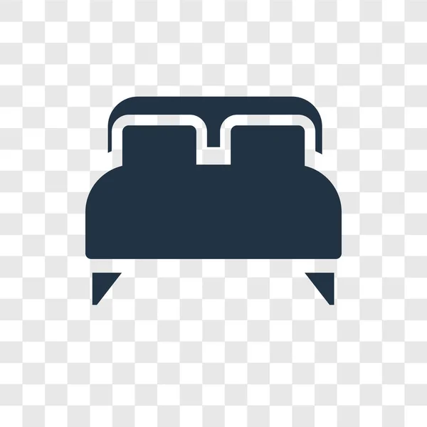 modaya uygun bir tasarım tarzı yatak simgesi. saydam arka plan üzerinde izole yatak simgesi. Yatak vektör simgesi basit ve modern düz simgesi web sitesi, mobil, logo, app, UI. Yatak simge vektör çizim, Eps10.