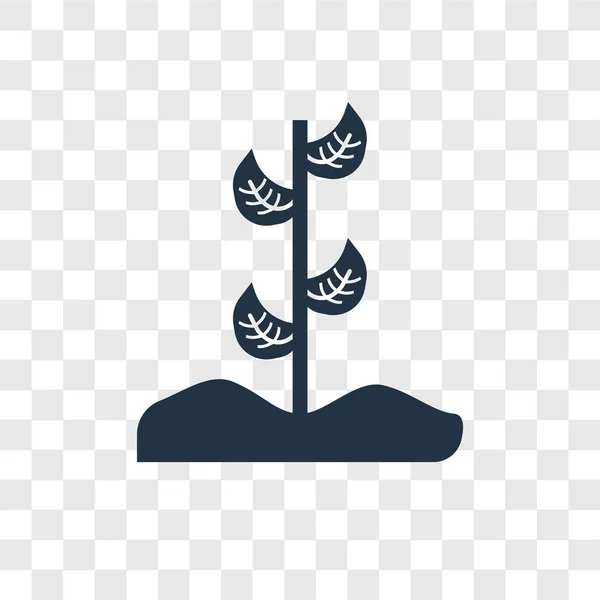 Значок Рослини Модному Стилі Дизайну Значок Рослини Ізольований Прозорому Фоні — стоковий вектор