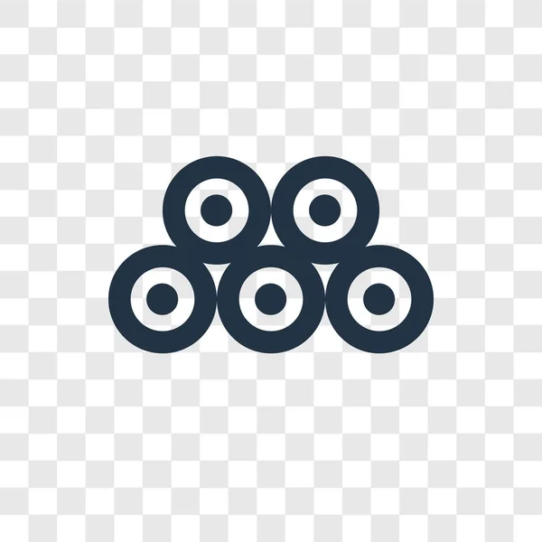 Saydam Arka Plan Üzerinde Saman Balya Şeffaflık Logo Kavramı Izole — Stok Vektör
