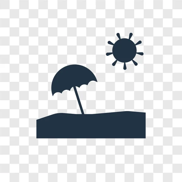 Icono Sombrilla Estilo Diseño Moda Icono Del Paraguas Solar Aislado — Vector de stock