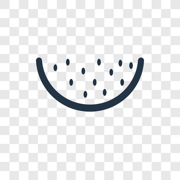 Wassermelonen Ikone Trendigen Design Stil Wassermelone Symbol Isoliert Auf Transparentem — Stockvektor