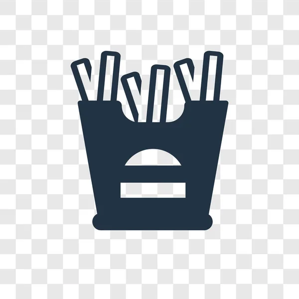 French Fries Icon Trendy Design Style French Fries Icon Isolated — Stock Vector