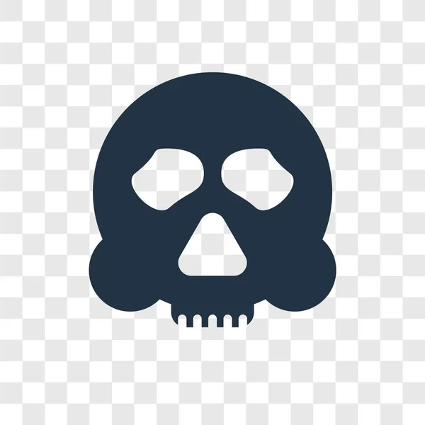 Skull Icon Trendy Design Style Skull Icon Isolated Transparent Background — Stock Vector