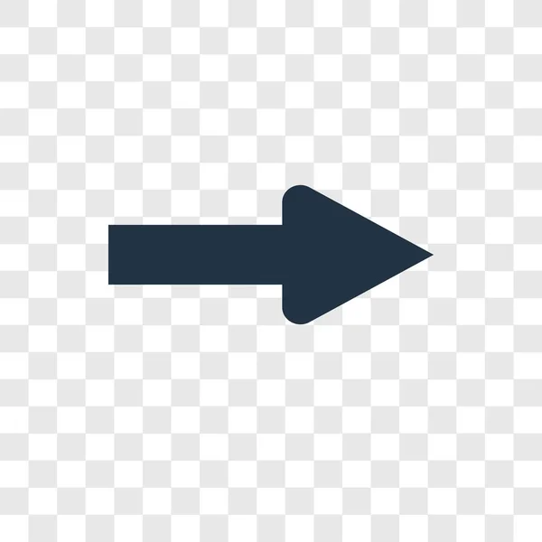 在时尚的设计风格的右箭头图标 在透明背景上隔离的右箭头图标 右箭头矢量图标简单和现代平面符号为网站 应用程序 右箭头图标矢量插图 Eps10 — 图库矢量图片