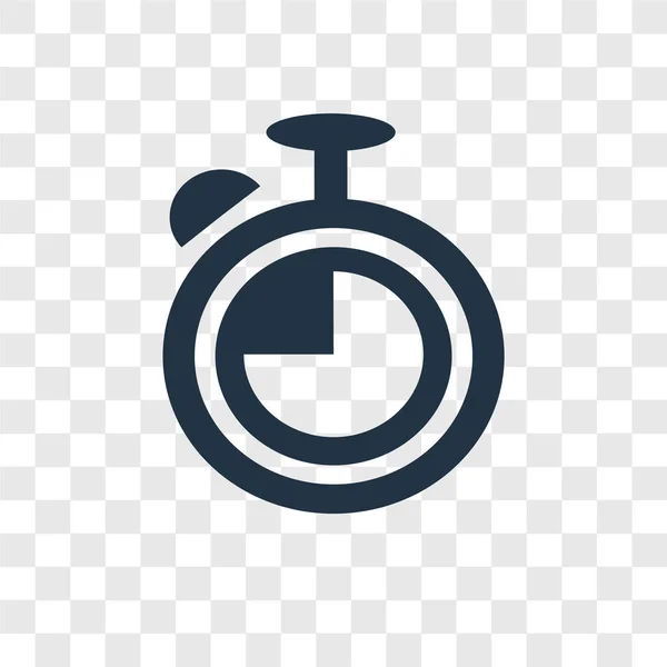 Timer Symbol Trendigen Design Stil Timer Symbol Isoliert Auf Transparentem — Stockvektor