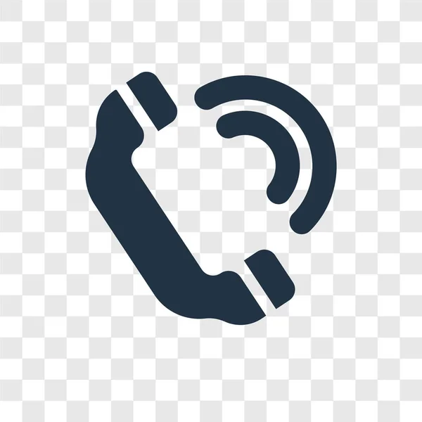 时尚设计风格的电话通话图标 在透明背景上隔离的电话呼叫图标 电话呼叫矢量图标简单和现代平面符号为网站 应用程序 电话呼叫图标矢量插图 Eps10 — 图库矢量图片
