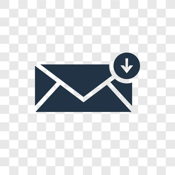 Posteingangssymbol Trendigen Design Stil Posteingangssymbol Isoliert Auf Transparentem Hintergrund Posteingangsvektorsymbol — Stockvektor