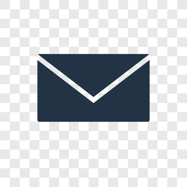 新潮设计风格的邮件图标 在透明背景上隔离的邮件图标 邮件矢量图标简单而现代的平面符号为网站 应用程序 邮件图标向量例证 Eps10 — 图库矢量图片