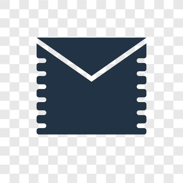 Mail Ikone Trendigen Design Stil Mail Symbol Isoliert Auf Transparentem — Stockvektor