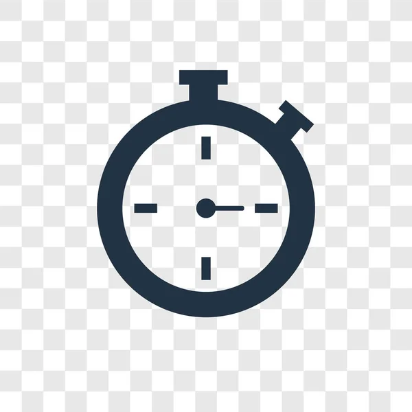 Icono Del Cronómetro Estilo Diseño Moda Stopwatch Icono Aislado Sobre — Archivo Imágenes Vectoriales