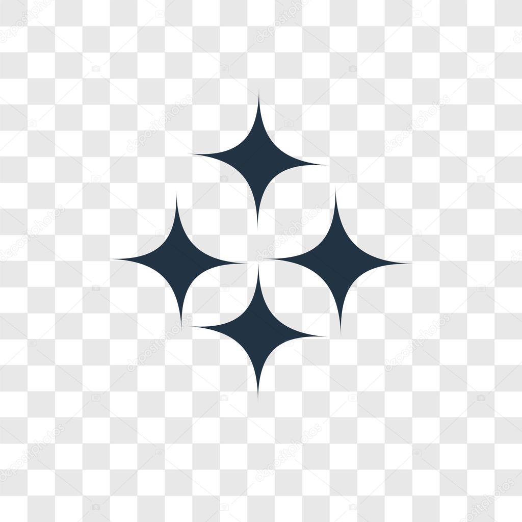 Stars icon in trendy design style. stars icon isolated on transparent background. stars vector icon simple and modern flat symbol for web site, mobile, logo, app, UI. stars icon vector illustration, EPS10.
