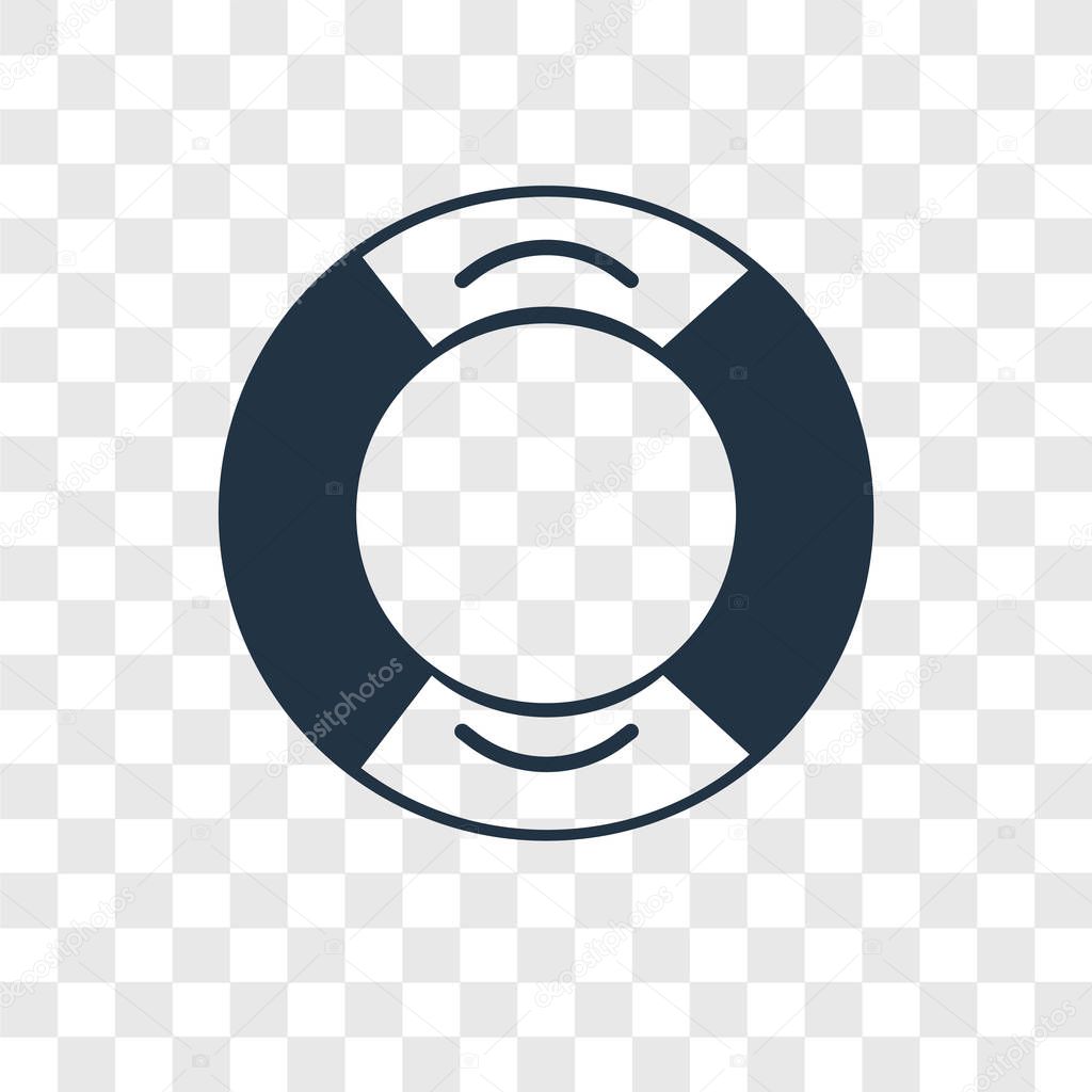 Lifesaver icon in trendy design style. lifesaver icon isolated on transparent background. lifesaver vector icon simple and modern flat symbol for web site, mobile, logo, app, UI. lifesaver icon vector illustration, EPS10.